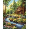Beldizart Deimantų tapyba su porėmiu "Forest Stream" 40x50 cm DP422