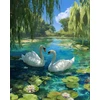 Beldizart Deimantų tapyba su porėmiu "Gulbės" 40x50 cm DP438