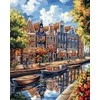 Deimantų tapyba Žydintis Amsterdamas 40x50 cm