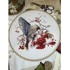 Andriana Beldizart Kryželių siuvinėjimo rinkinys "Waxwing" 19x19,5 cm SANS-72