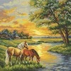 Beldizart Kryželių siuvinėjimo rinkinys "Gimtosios žemės" 19 х 19 cm SANR-58