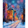 Beldizart (Nutrauktas) Deimantinės tapybos rinkinys su porėmiu "Žiemos miestas" 40x50 cm DP430