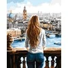 Tapyba pagal numerius Wizardi Beldizart Paint by Numbers kit "A View of London" 40x50 cm W097 0425