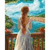 Tapyba pagal numerius Wizardi Beldizart Tapymas pagal numerius rinkinys "Pakrantės grožis" 40x50 cm W099 0425