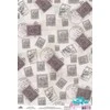 Beldizart Ryžių kortelė dekupažui "Monochromas, Stamps" dydis: 21*30 cm AM400448D