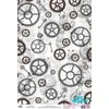 Beldizart Ryžių kortelė dekupažui "Monochrome, Gears and Keys" dydis: 21*30 cm AM400454D
