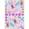 Beldizart Ryžių kortelė dekupažui "Ritės ir sagos Nr. 2" dydis: 21*30 cm AM400329D