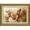 Beldizart (Nutrauktas) Kryželių siuvinėjimo rinkinys "Drambliai" 22,7 x 35,1 cm S/ZHS002