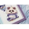 Beldizart (Nutrauktas) Kryželiu siuvinėjimo rinkinys "Panda su kamuoliu" 16.8 × 13.6 cm S/VK059