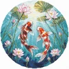 Beldizart Kryželiu siuvinėjimo rinkinys "Karpiai ir lotosai" 21.5 x 21.5 cm SANK-73
