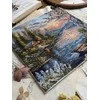 Beldizart Kryželių siuvinėjimo rinkinys "Ramus krantas" 19 x 18,5 cm SANT-21