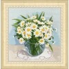 Zolotoe Runo Beldizart Kryželiu siuvinėjimo rinkinys "Mėgstamiausios ramunės" 29.5x29.5 cm S/LTS072