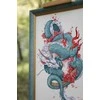 Beldizart Skaičiuotos kryžiukų siuvinėjimo rinkinys "Drakonas ir sakura" 20,3x36,2 cm S/MG026