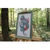 Beldizart Skaičiuotos kryžiukų siuvinėjimo rinkinys "Drakonas ir sakura" 20,3x36,2 cm S/MG026