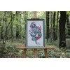 Beldizart Skaičiuotos kryžiukų siuvinėjimo rinkinys "Drakonas ir sakura" 20,3x36,2 cm S/MG026