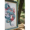 Beldizart Skaičiuotos kryžiukų siuvinėjimo rinkinys "Drakonas ir sakura" 20,3x36,2 cm S/MG026