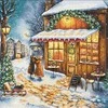 Beldizart Siuvinėjimo kryželiu rinkinys "Laukimas švenčių" 25,5 х 25 cm SANO-35