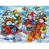 MP Studia Beldizart Kryželiu siuvinėjimo rinkinys „Linksmas orkestras“ 25x32 cm SNV-871