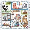MP Studia Beldizart Kryželio siuvinėjimo rinkinys "Sampler. Katės" 20x20 cm SNV-894