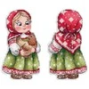 MP Studia Beldizart Kryželiu siuvinėjimo rinkinys "Mergaitė su višta" 12x7 cm SR-1170