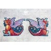 MP Studia Beldizart Kryželiu siuvinėjimo rinkinys ant plastikinio drobės "Midnight Dragon" 12x15 cm SR-889
