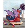 MP Studia Beldizart Kryželiu siuvinėjimo rinkinys ant plastikinio drobės "Midnight Dragon" 12x15 cm SR-889