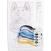 MP Studia Beldizart Vandenyje tirpus drobės kryželiu siuvinėjimo rinkinys "Funny Husky" 15x8 cm SV-1035