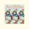 Bothy Threads Cross stitch "Christmas Card - Huffin' Puffin Christmas" XMAS96 10x10 cm