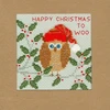Bothy Threads Cross stitch "Christmas Card - Xmas Owl" XMAS11 10x10 cm