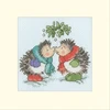 Bothy Threads Cross stitch "Christmas Card - Christmas Kiss" XMAS79 10 xx 10 cm