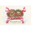 Bothy Threads Cross stitch "Christmas Card - Sledgehogs" XMAS76 16x10 cm