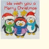 Bothy Threads Cross stitch "Christmas Card - Penguin Pals" XMAS69 10x10 cm