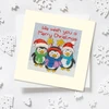 Bothy Threads Cross stitch "Christmas Card - Penguin Pals" XMAS69 10x10 cm