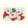 Bothy Threads Cross stitch "Christmas Card - Snowman Selfie" XMAS95 16x10 cm