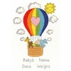 Bothy Threads Cross stitch kit "Balloon Baby" XNB8 23x33 cm