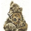 Bothy Threads Cross stitch kit "Bear Hugs" XHD95 26x29 cm