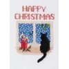 Bothy Threads Cross stitch kit "Christmas Card - Christmas Cat" DWCDX48 9x13.3 cm