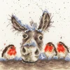 Bothy Threads Cross stitch kit "Christmas Donkey" XHD39 26x26 cm