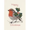 Bothy Threads Cross stitch kit "Christmas Card - Holly And Robin" DWCDX18 9x13.3 cm