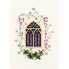 Bothy Threads Cross stitch kit "Christmas Card - Stained Glass Window" DWCDX29 9x13.3 cm