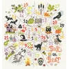 Bothy Threads Cross stitch kit "Countdown To Halloween" XBD20 27x29 cm