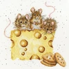 Bothy Threads Cross stitch kit "Crackers About Cheese" XHD53 26x26 cm