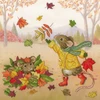 Bothy Threads Cross stitch kit "Fall Friends" XSS32 26x26 cm