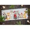 Bothy Threads Cross stitch kit "Festive Felines" XKTB11 39x16 cm
