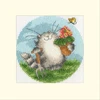 Bothy Threads Cross stitch kit "Greeting Card - Seeds Of Love" XGC46 10x10 cm