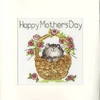Bothy Threads Cross stitch kit "Greeting Card - Basket Of Roses" XGC15 10x10 cm