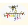 Bothy Threads Cross stitch kit "Greeting Card - Bee-ing Thankful" XGC34 13x9 cm
