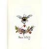 Bothy Threads Cross stitch kit "Greeting Card - Bee Happy" XGC25 9x13 cm
