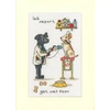 Bothy Threads Cross stitch kit "Greeting Card - Lab Report" XGC63 10x16 cm