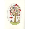 Bothy Threads Cross stitch kit "Greeting Card - Golden Celebration" XGC4 10x10 cm